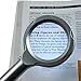 LUMAGNY Bright Hand-held Illuminated Magnifier 2.25x Power | 65mm Lens | 6 LED Rim Lights | Ergonomic Design | Essential for Collectors & Hobbyists