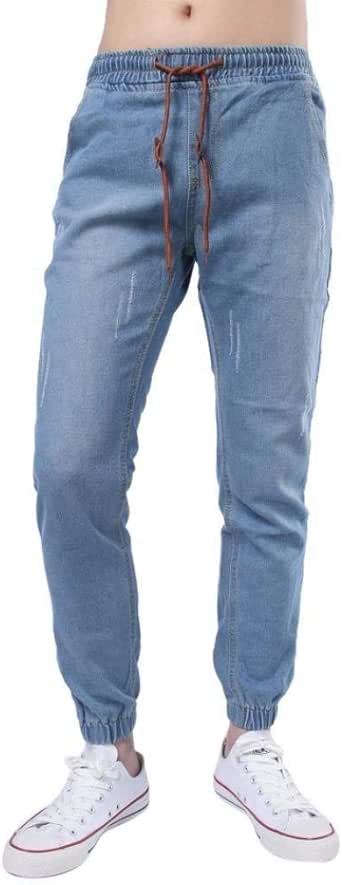 BIRAN Pantalones Vaqueros De Los Hombres Jeans Elásticos Apretados