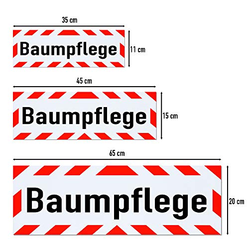Magnetschild Baumpflege | Schild magnetisch | mehrere GröÃen lieferbar (45 x 15 cm) – Bild 5