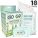 Go On The Go Disposable Urinal and Vomit Bags for Female and Male, Take Along for Travel, Traffic, Hiking or Camping - 6 Urinal/Vomit Bags Bonus 15 Cleansing Wipes Included