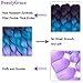 BeautyGrace 5 Packs Ombre Jumbo Braiding Hair Extensions Kanekalon Synthetic Ombre Braid Hair Expressions (24 inch, Purple-Blue-Violet)