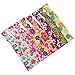 Mybigqueen No Crease Ouchless Elastics Hair Ties Styling Accessories Ribbon Ponytail Holders Bows Rubber Bands Fold Over Elastic For Women Girls Prints 100 ties