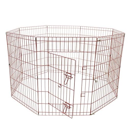 pink dog playpen
