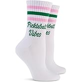 SOCKTOWN Performance Pickleball Crew Socks Womens Great Gift One Size - Perfect Pickleball Gift