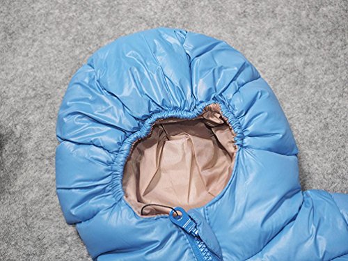 PHOTNO Winter Snowsuit baby outwear newborn boy girl outwear Warm coat jacket Toddler (1-5Y) (3T (100), Sky blue) - Thumbnail 3