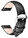 SONGDU Quick Release Leather Watch Band, Full Grain Genuine Leather Replacement Watch Strap with Stainless Metal Buckle Clasp 16mm, 18mm, 20mm, 22mm, 24mm