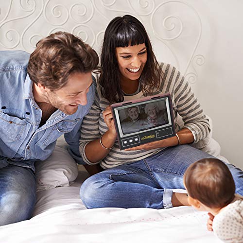 Lupa de Pantalla de Smartphone 3D , Estereoscópica de Mini Televisor Retro DIY Amplificador de Pantalla HD con Altavoz