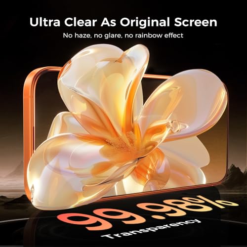 NeverBreak 9H+ Hardness for iPhone 17 Pro Max Screen Protector 12FT Military Grade Protection (Scratch, Shatter, Drop Resistance) Tempered Glass Full Edge Coverage 6.9", 2 Pack with De-Bubble Card