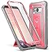 YOUMAKER Kickstand Case for Galaxy S8 Plus, Full Body with Built-in Screen Protector Heavy Duty Protection Shockproof Rugged Cover for Samsung Galaxy S8 Plus 6.2 inch - Pink/Gray