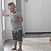 Kehen Toddler Baby Boys 2pcs Summer Outfits Sleeveless Stripes T-Shirt + Short Pants Casual Sets (Black, 12-18 Months)
