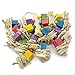 EBaokuup Large Medium Bird Parrot Chewing Toy - Natural Wooden Parrot Blocks Knots Tearing Toy Bird Cage Bite Toy for African Grey, Macaws Cockatoos, and a Variety of Amazon Parrots (Small)