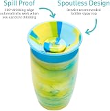 Munchkin Miracle 360 12m+ 10oz Sippy Cup 2 Pack Blue Yellow BPA-Free view 3