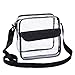 Magicbags Clear Cross-Body Messenger Shoulder Bag, NFL and PGA Stadium Approved Clear Purse with Adjustable Strap Medium