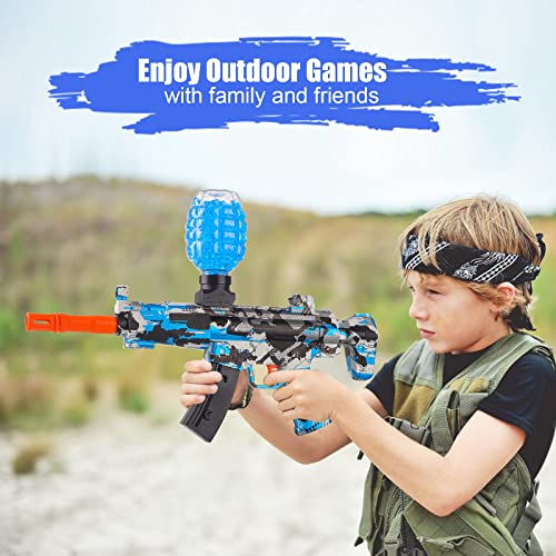 Electric Gel Ball Toy Automatic, Eco-Friendly Water Ball Beads Gun Toy, Water Ball Summer Toy with Water Beads and Goggles, for Outdoor Game, Ages 12+