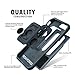 Rokform Fuzion Pro Series iPhone 8 Plus Case / iPhone 7 PLUS Case Protective Aluminum & Carbon Fiber Magnetic Case with twist lock & universal magnetic car mount (Gun Metal)