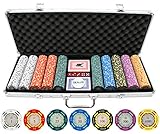 JPC 500 Piece Crown Casino 13.5g Clay Poker Chips