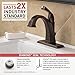 Delta Faucet Dryden Single-Handle Bathroom Faucet with Diamond Seal Technology and Metal Drain Assembly, Venetian Bronze 551-RB-DST