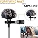 Furry Windscreen - Lavalier Microphone Windscreen - Furry Wind Muff - Lapel Microhpone Windscreen - Furry Mic Cover - Lavalier Windscreen for Outdoor Use - Lavalier Microphone Wind Muff - Wind Muff