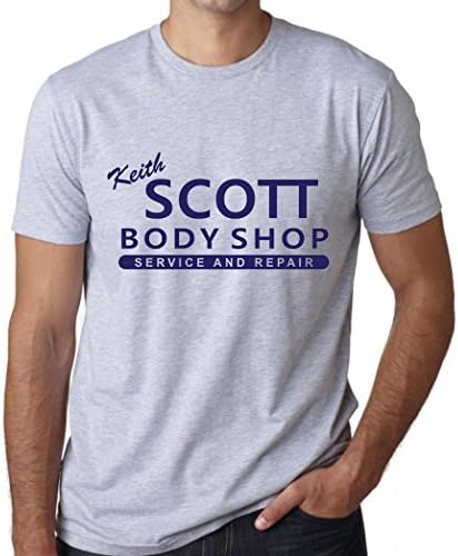 Keith Scott Body Shop T-shirt Front / Back (Small, Front)