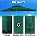 BenefitUSA Replacement Canopy Top Cover for 10'X10' Gazebo Polyester Double Tiers for Outdoor Garden Patio Pavilion Sunshade (Green)