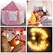Campela Pink Princess Tent Teepee Castle Girls Large Playhouse - Kids Dream Play Tents with Star Lights for Children Indoor and Outdoor Games 55'' x 53'' (DxH)