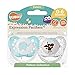 Ulubulu Expression Pacifier Set for Boys, Elephant and Mouse, 0-6 Months