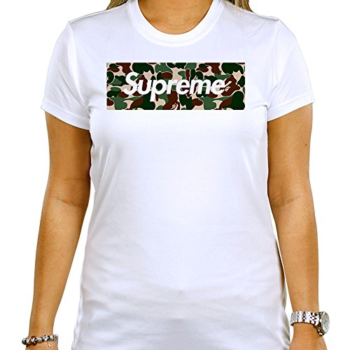 A Bape Supreme Logo For Small White Women T Shirt Buy Online In Botswana At Botswana Desertcart Com Productid