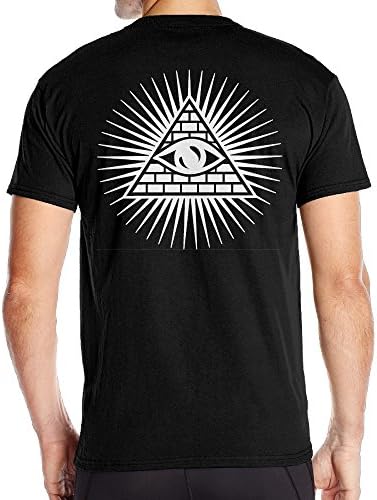 JinjiA Men's God Eye Particular Tee Black Size XXL