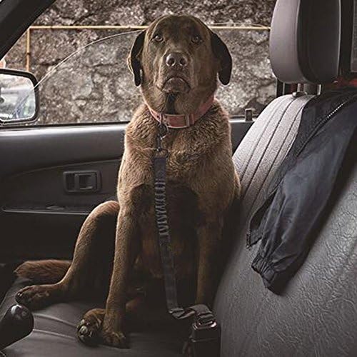 Dog Seat Belt Car Harnesses Seatbelts Reflective Adjustable Pet Seat Belt for Leash Pet Seat Belts Heavy Duty &amp; Elastic &amp; Durable Car Seat Belt for Dogs, Cats and Pets Shock Attenuation and Safety