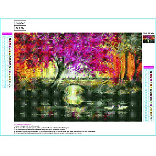 image for Emimarol 5D DIY Diamond Painting Kits Full Drill Diamond Painting Wall