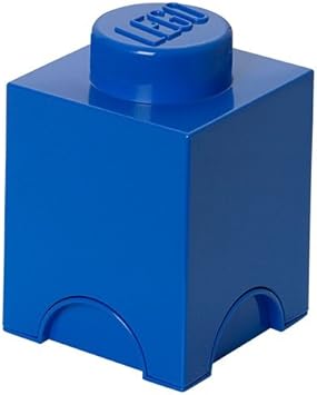 Plast Team PT40011 - Caja diseño Ladrillo de Lego en color azul [Importado de Alemania]: Amazon.es: Juguetes y juegos