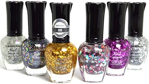 Amazon Com Kleancolor Nail Polish Glitter Half Collection Lot Of