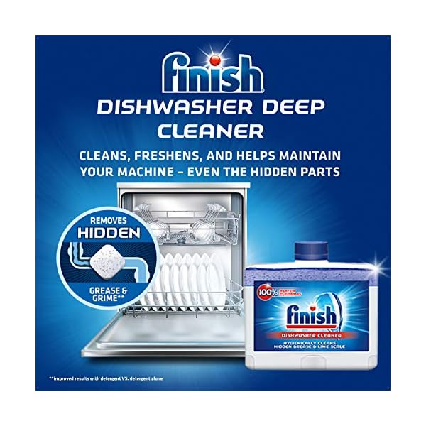Finish Dual Action Dishwasher Cleaner Fight Grease & Limescale, Fresh