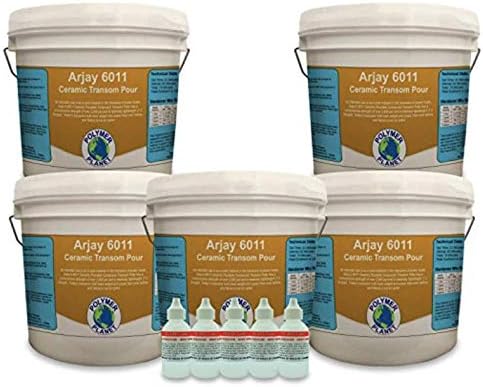 True Composites Arjay 6011 Ceramic Pourable Compound Transom Putty - Transom Repair … (5 Gallons)