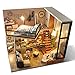 sport fitness DIY Doll House Wooden Doll Houses Miniature dollhouse Furniture Kit Toys Mini Furniture Decoration Christmas Gift