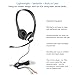 Cyber Acoustics - AC-201 Stereo Headset with Separate Headphone and Microphone Jacks, Great for K12 School Classroom and Education (AC-201) Silver