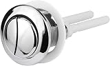 Ancable Toilet Push Button Flush Replacement Dual Chrome Round 38mm 43mm view 1