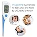 Digital Medical Thermometer Oral Rectal and Armpit for Baby Fast 8 Seconds Reading Waterproof with Fever,Temperature Clinical Professional Detecting Kid,Children,Adult