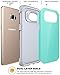 E LV Case for Galaxy S7 Edge Case (Shock Proof Defender) Slim Case Cover - Impact Resistant Armor Hybrid Protection for Samsung Galaxy S7 Edge - [Mint/Grey]