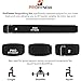 Squat Belt for Men & Women | Improve Your Powerlifting Form & Technique | Heavy Duty Pro Leather Belt with Adjustable Buckle (Black/White, Large)