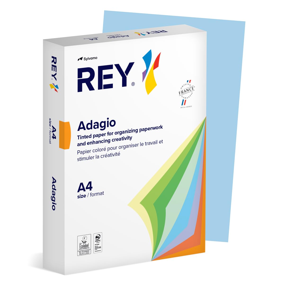 Rey Adagio A4 160gsm Blue Card - 1 Ream (250 Sheets)