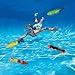 Koogel Diving Toys, 4 Pcs Colorful Dive Torpedoes for Pool Use Gliding Shark Throwing Torpedo Underwater