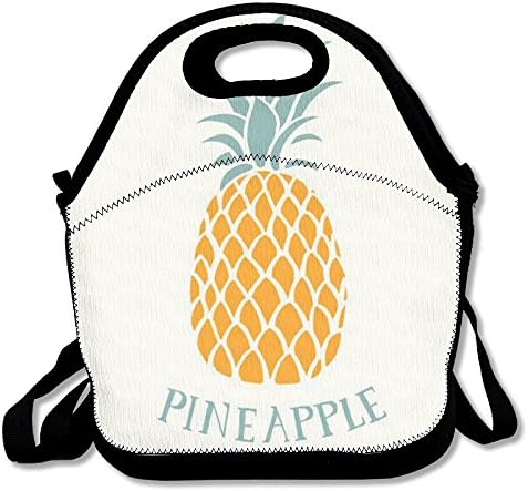 Pineapple Reusable Insulated Lunch Bag School Picnic Thermal Carrying Gourmet Lunchbox Lunch Tote Container Organizer For Women,Teens,Adults-Lunch Boxes For Outdoors,Work, Office, Schoo