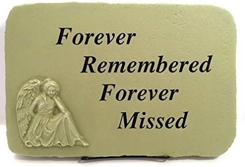 Kay Berry Forever Remembered Forever Missed: Memorial Stone 10x15 English Ivy ;With Stand