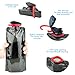 Brand Free Collapsible Water Bottle Carabiner in Slate Grey - 24oz BPA Free Travel Water Bottle - Lightweight, Portable, Foldable, Foldable, Hiking Water Bottle Camping, Sports, Outdoors