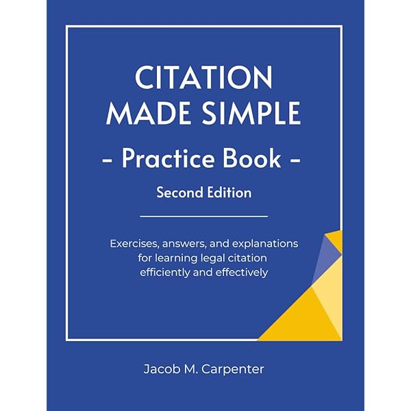 Citation Made Simple Practice Book: Exercises, answers, and