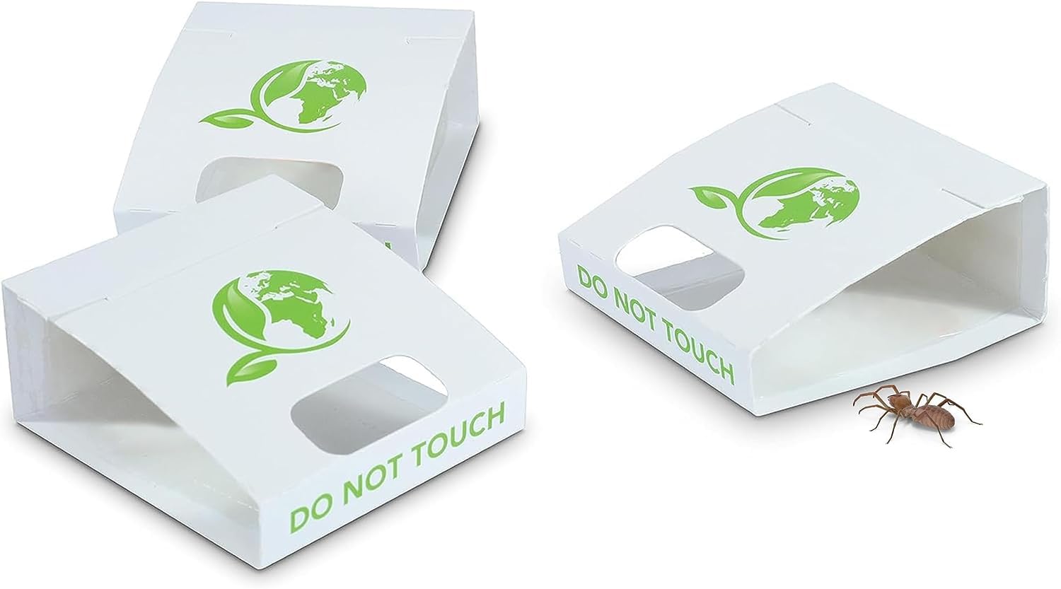 30-Pack Spider & Insect Traps: Versatile, Pre-Baited, Non-Toxic - Controls Bed Bugs, Silverfish & More with Easy Installation