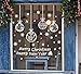 jollylife 366PCS Christmas Snowflake Window Clings Decorations - Santa Clause/Elf/White Baubles/Bells Decals - Winter Wonderland Xmas Party Decor（11 Sheets）