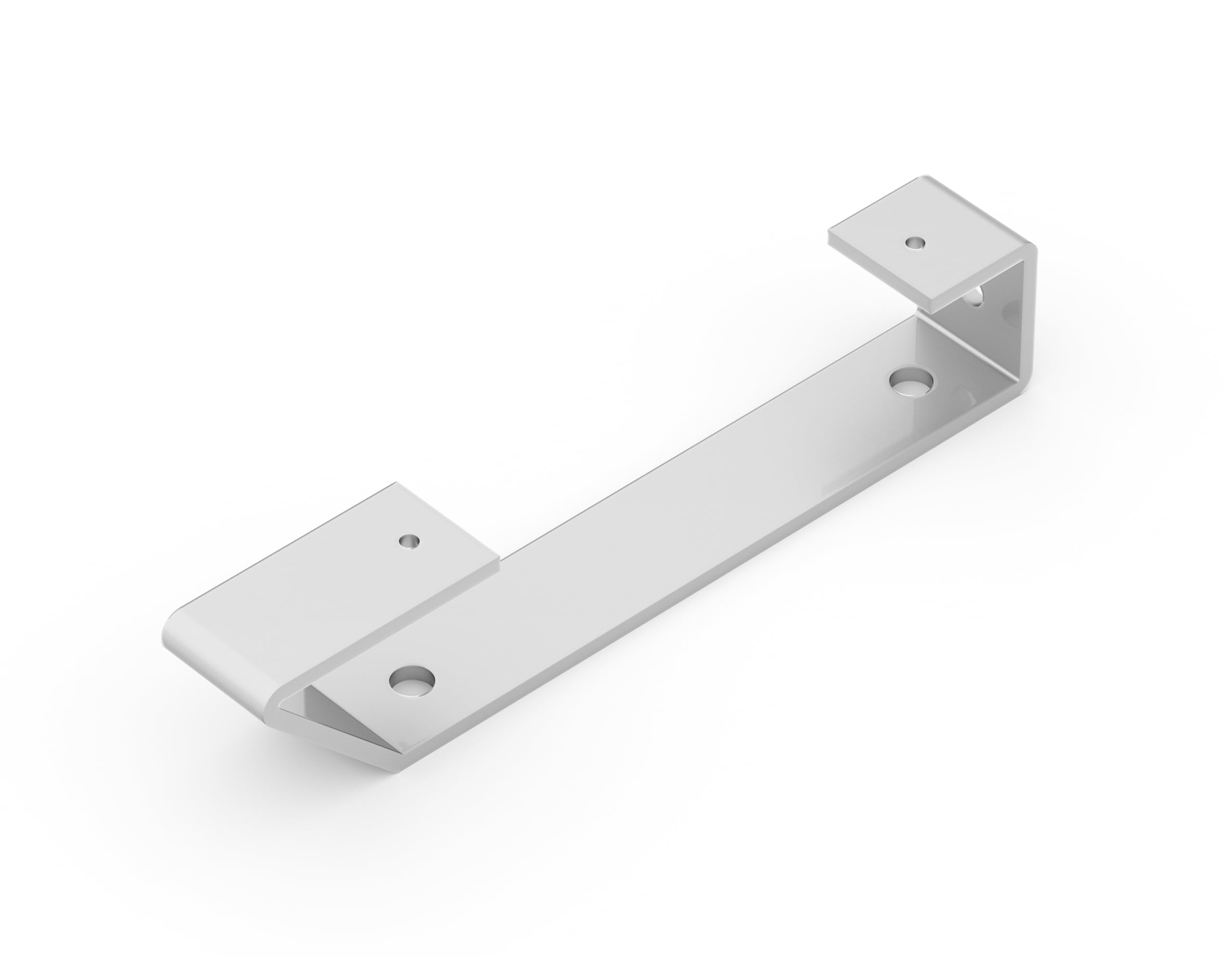 Alberts 805845 Emily Several Sizes-Available in Different Trendy Colours-Shelf Brackets as a Pair or individually-40 x 205 x 30 mm, White Aluminium