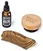Beard Grooming Kit For Men, Premium Beard Care Kit - Vincent Verne Collection - 3 Piece Set - Comb, Brush and Oil by Liberty Grooming